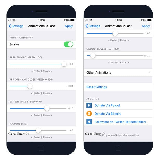 AnimationsBeFast tweak