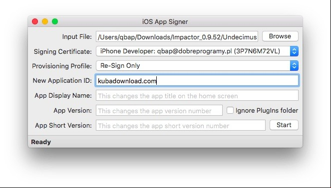 iOS App Signer