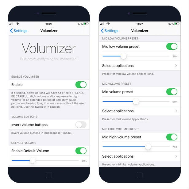 Volumizer tweak