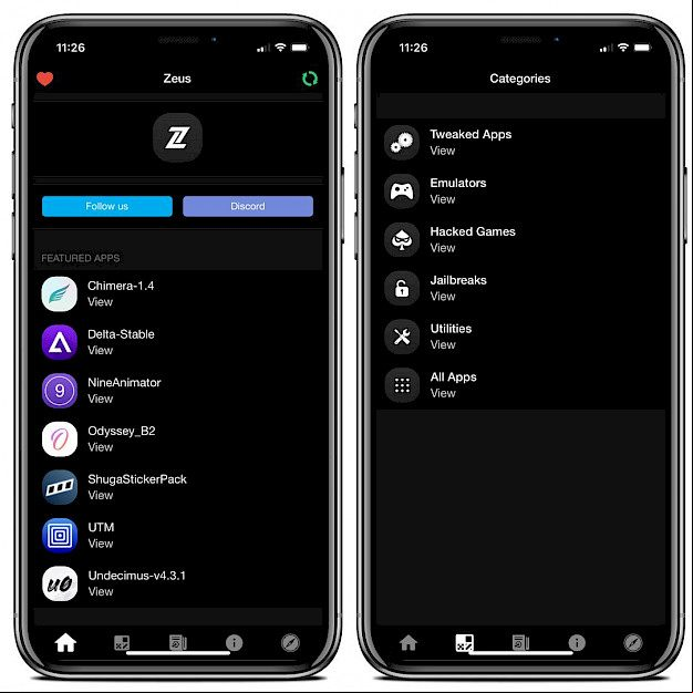 Zeus App Store