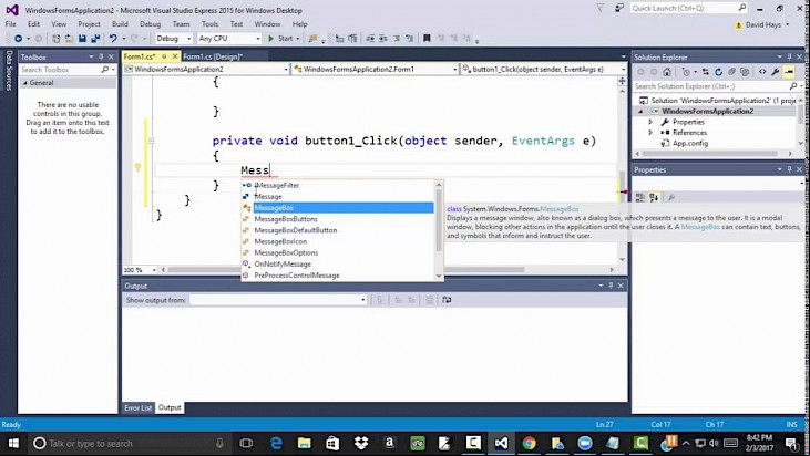 Visual Studio Express 2015