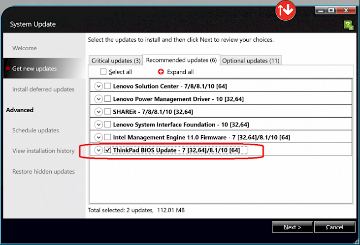 Lenovo System Update