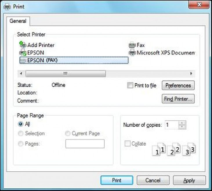 Epson Fax Utility