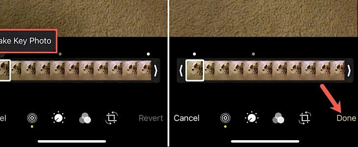 How to change the keyframe of a Live Photo on iPhone/iPad and Mac
