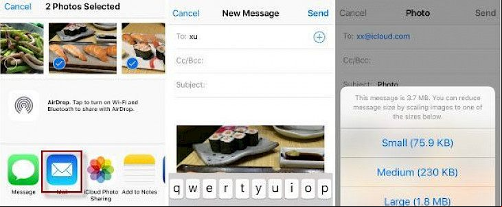 How to reduce photo size in iPhone and Mac?