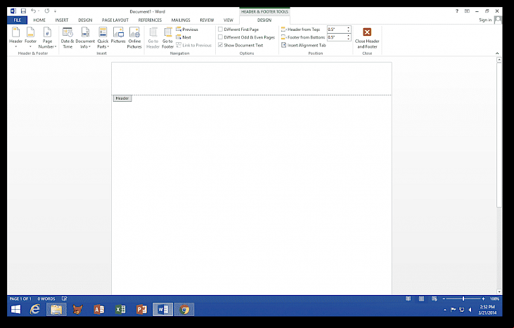 Microsoft Word 2013